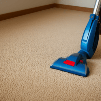 Cleaning a carpet using a carpet cleaner