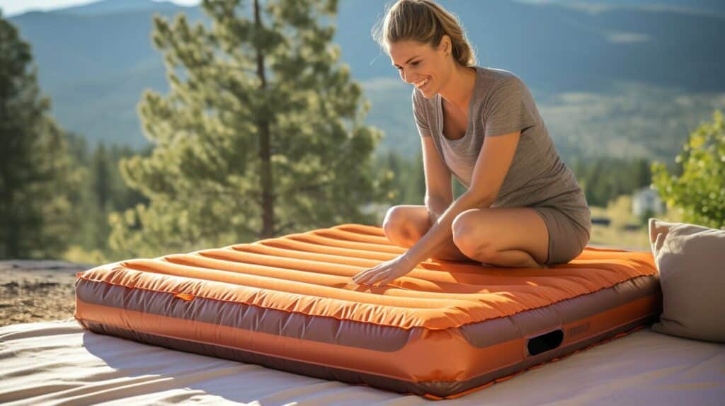 how to fold an inflatable mattress