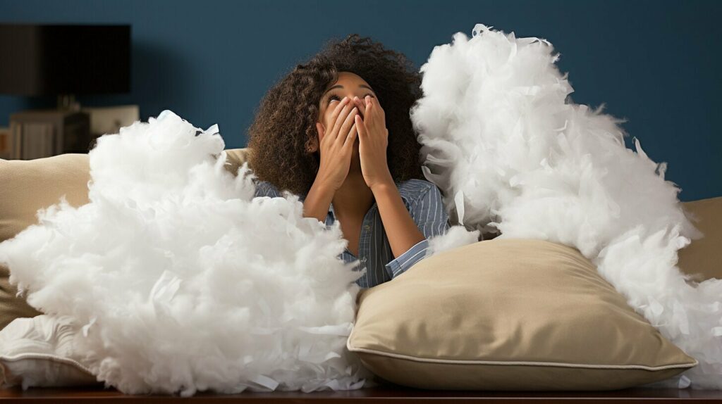 Yes there is a right way to fluff your pillows 😉 #pillowfluffing #pil